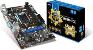 Płyta główna MSI H81M-P33, H81, DualDDR3-1600, SATA3, DVI, mATX (H81M-P33) 2