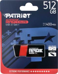 Pendrive Patriot Supersonic Rage ELITE 512GB USB 3.1 PEF512GSRE3USB 6