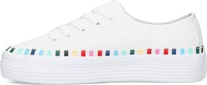 Tommy Hilfiger Tommy Hilfiger Rainbow Flatform - Trampki Damskie - FW0FW04069 100 38 4