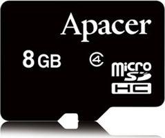 Karta Apacer MicroSDHC 8 GB Class 4  (AP8GMCSH4-RA) 1