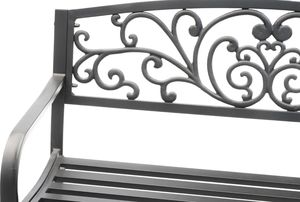 Kiti Ławka ogrodowa Versailles, czarna 2