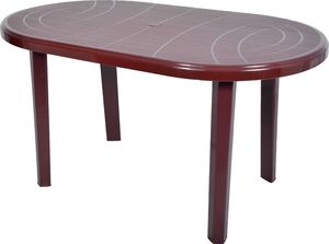 Ołer Garden owalny stół plastikowy Jantar, bordowy (11520826) 2