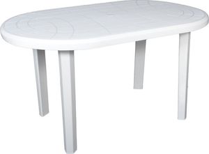 Ołer Garden plastikowy stół Jantar, biały (11520772) 1