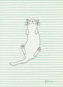 Santoro Mały Zeszyt - Feline Fine (Zielony) (320085) 1