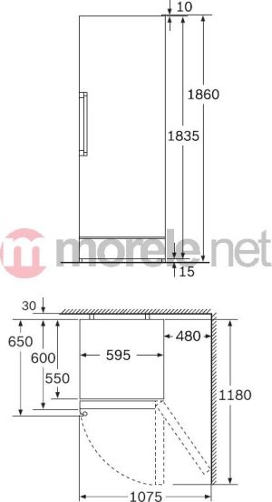 Chłodziarka do wina Bosch 198 butelek  (KSW38940) 2