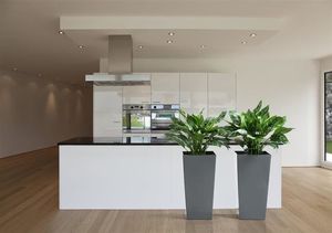 Lamela Doniczka Finezja z wkładem połysk KREM 30x30 H:57 5