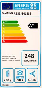Lodówka Samsung RB 33J3415SS 10