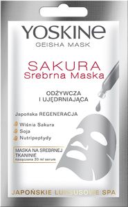 Yoskine Maseczka do twarzy Geisha Mask Sakura Srebrna Maska odżywczo-ujędrniająca 20ml 1