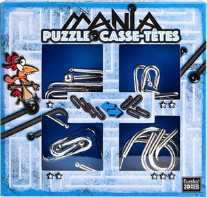 G3 Łamigłówki metalowe 4 szt Puzzle mania niebieski 1
