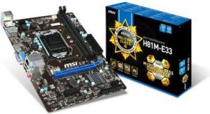 Płyta główna MSI H81M-E33 Sc LGA1150, H81M-E33, Intel H81M, 2xDDR3, VGA+HDMI, GbLAN, mATX - (H81M-E33) 3