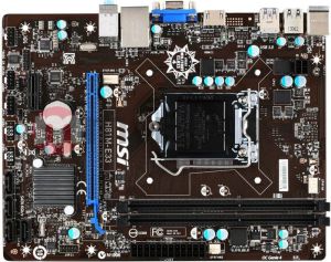 Płyta główna MSI H81M-E33 Sc LGA1150, H81M-E33, Intel H81M, 2xDDR3, VGA+HDMI, GbLAN, mATX - (H81M-E33) 5