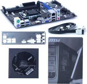 Płyta główna MSI H81M-E33 Sc LGA1150, H81M-E33, Intel H81M, 2xDDR3, VGA+HDMI, GbLAN, mATX - (H81M-E33) 9