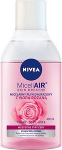Nivea Micell Air Skin Breathe Micelarny Płyn dwufazowy z Wodą Różaną 400ml 1