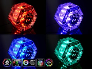 BitsPower Bitspower Water Tank Hexagon RGB Add-On 3