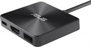 Stacja/replikator Asus Stacja dokująca USB-C Mini czarna -90NB0000-P00160 2