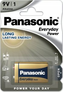Akumulator Panasonic PANASONIC Alkalické baterie Everyday Power 6LF22EPS/1BP 9V 9V (Blistr 1ks) 1