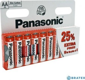 Akumulator Panasonic PANASONIC Zinkouhlíkové baterie Red Zinc R6RZ/10HH AA 1,5V (Blistr 10ks) 1