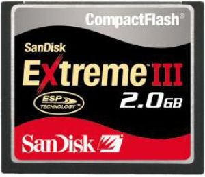 Karta SanDisk  (Compact Flash 2GB Extreme III) 1