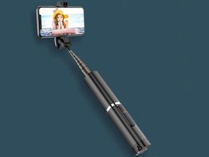Selfie stick Usams USAMS Selfie Stick Phantom Bluetooth tripod czarny/black ZB6401 (US-ZB064) 13
