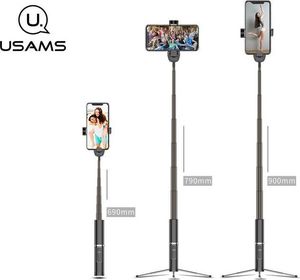 Selfie stick Usams USAMS Selfie Stick Phantom Bluetooth tripod czarny/black ZB6401 (US-ZB064) 3
