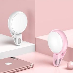 Usams Lampka LED do Selfie biały/white ZB55D02 (US-ZB055) 2