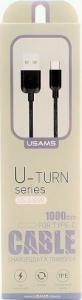 Kabel USB Usams USB-A - USB-C 1 m Czarny (63881-uniw) 3