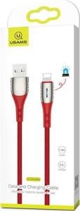 Kabel USB Usams USB-A - Lightning 2 m Czerwony (63818-uniw) 1