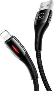 Kabel USB Usams pleciony U-Tone lightning 2m 2A Fast Charging czarny/black SJ304USB01 (US-SJ304) 1
