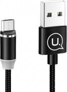 Kabel USB Usams USB-A - microUSB 1 m Czarny (63739-uniw) 1