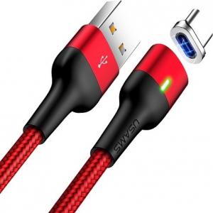 Kabel USB Usams USB-A - 1 m Czerwony (63732-uniw) 1