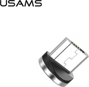 Usams USAMS Adapter magnetyczny microUSB bulk srebrny/silver SJ158USBT (US-SJ158) 1