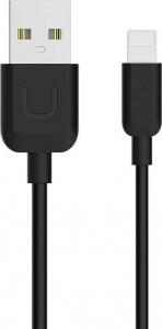 Kabel USB Usams USB-A - Lightning 1 m Czarny (63877-uniw) 1