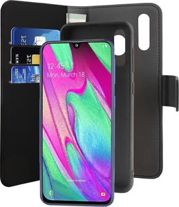 Puro Puro Wallet Detachable Samsung A40 A405 2w1 czarne/black SGA40BOOKC3BLK 2