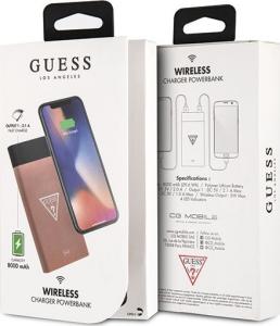 Powerbank Guess GUL24WPB8TLRG 8000mAh Różowe złoto 3