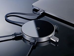 Ładowarka Baseus Circular Mirror Indukcyjna 4x USB-A 1x USB-C 2 A (44149) 5