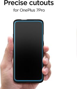 Spigen SZKŁO HARTOWANE SPIGEN GLAS.TR SLIM ONEPLUS 7 PRO BLACK 4