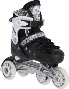 Rolki Nils Extreme NH10905 z wymienną płozą regulowane czarno-białe r. 39-42 9