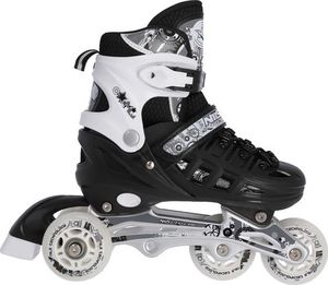 Rolki Nils Extreme NH10905 z wymienną płozą regulowane czarno-białe r. 31-34 14