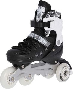 Rolki Nils Extreme NH10905 z wymienną płozą regulowane czarno-białe r. 31-34 17