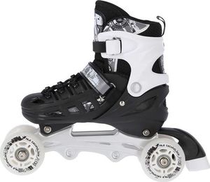 Rolki Nils Extreme NH10905 z wymienną płozą regulowane czarno-białe r. 31-34 24