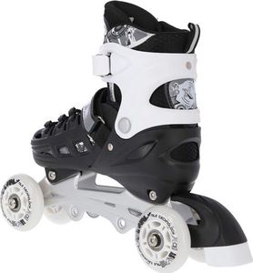 Rolki Nils Extreme NH10905 z wymienną płozą regulowane czarno-białe r. 31-34 25