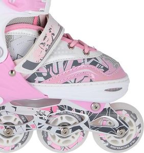 Rolki Nils Extreme NF10927 z wymienną płozą regulowane różowe r. 39-42 3