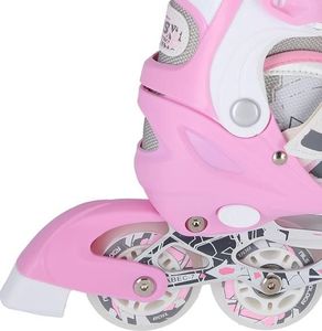 Rolki Nils Extreme NF10927 z wymienną płozą regulowane różowe r. 39-42 4