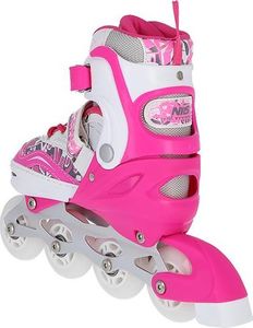 Rolki Nils Extreme NF10927 z wymienną płozą regulowane różowe r. 39-42 13