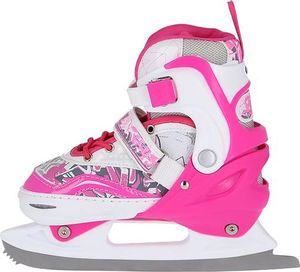 Rolki Nils Extreme NF10927 z wymienną płozą regulowane różowe r. 39-42 5