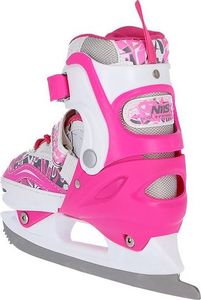 Rolki Nils Extreme NF10927 z wymienną płozą regulowane różowe r. 39-42 6