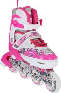 Rolki Nils Extreme NF10927 z wymienną płozą regulowane różowe r. 39-42 9