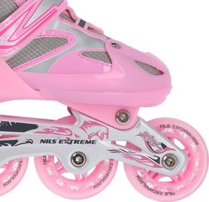 Rolki Nils Extreme NH18366A z wymienną płozą regulowane różowe r. 39-42 3