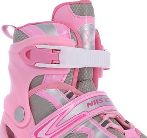 Rolki Nils Extreme NH18366A z wymienną płozą regulowane różowe r. 39-42 5