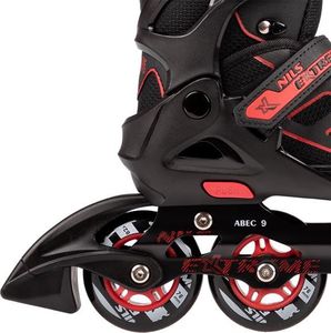 Rolki Nils Extreme NA14174A rekreacyjne regulowane czarne r. 31-34 5